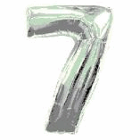SUPERSHAPE FOIL BALLOON- SILVER 7