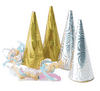 10 WEDDING CONE POPPERS