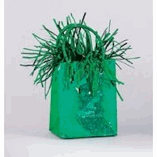GREEN GIFT BAG BALLOON WEIGHT