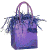 PURPLE GIFT BAG BALLOON WEIGHT