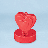 HEART SHAPED BALLOON WEIGHT- RED